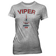 Battlestar Galactica Viper Nugget Gray Juniors T-Shirt